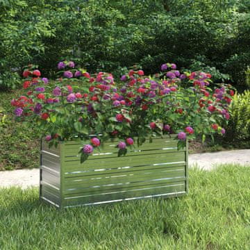 Vidaxl vidaXL Dvignjeno korito za gredice 100x40x45 cm pocinkano jeklo