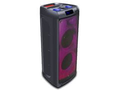 SPK5350 Flame zvočnik, karaoke, vgrajena baterija, Bluetoth/USB/RADIO FM, Disco LED lučke, črn (MAN-SPK5350)