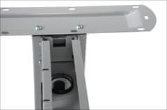 STEMA Kovinski okvir za mizo STL. Ima nastavljiv žarek. Globina 68 cm. Višina 72,5 cm. Bela.