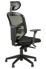 STEMA Vrtljiv ergonomski pisarniški stol HN-5038. Najlonska podlaga. Črna.