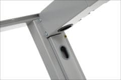 STEMA Kovinski okvir za mizo STT. Ima nastavljiv žarek. Globina 68 cm. Višina 72,5 cm. Siva.