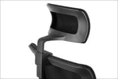 STEMA Vrtljiv ergonomski pisarniški stol RIVERTON F/H/AL. Aluminijasto podnožje. Črna.