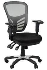 STEMA Vrtljivi pisarniški stol HG-0001. Najlonska podlaga. Črna/siva.
