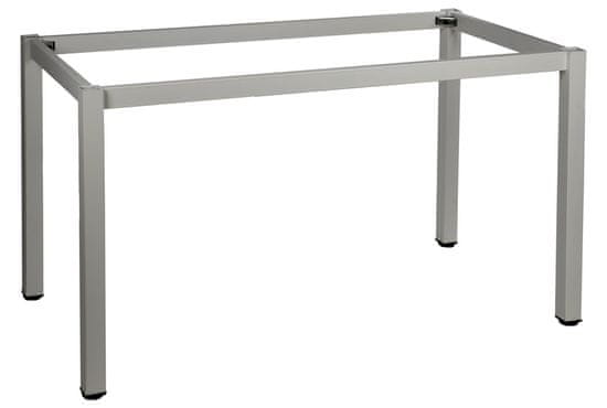 STEMA Kovinski okvir mize NY-A057/K. Ima kvadratno nogo velikosti 5x5 cm. Dimenzije 66x66 cm. Siva.