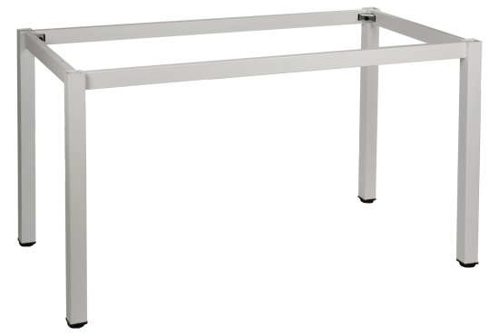 STEMA Kovinski okvir mize NY-A057/K. Ima kvadratno nogo velikosti 5x5 cm. Dimenzije 66x66 cm. Bela.