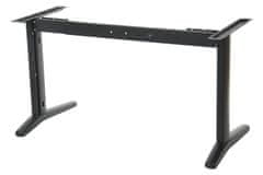 STEMA Kovinski okvir za mizo STL. Ima nastavljiv žarek. Globina 68 cm. Višina 72,5 cm. Črna.