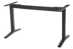 STEMA Kovinski okvir za mizo STT. Ima nastavljiv žarek. Globina 68 cm. Višina 72,5 cm. Črna.