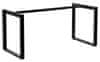 Kovinski okvir za mizo NY-A131. Dolžina nastavljiva. Noga "O". Dimenzije 100-160x60x72,5 cm. Črna.