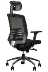 STEMA Vrtljivi stol s podaljšanim sedežem GN-301/ALU BLACK