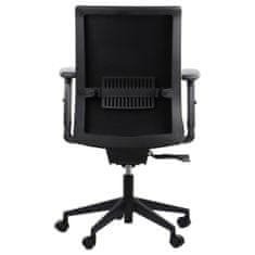 STEMA Vrtljiv ergonomski pisarniški stol RIVERTON F/L. Sinhroni mehanizem. Črna.