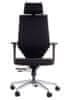 Vrtljiv ergonomski pisarniški stol ZN-805-C. Kromirano podnožje. Črna.