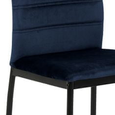 Design Scandinavia Jedilni stol Dia (SET 4), temno modra