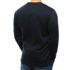 Dstreet Moška majica s kapuco STYLE enobarvna temno modra bx4248 M