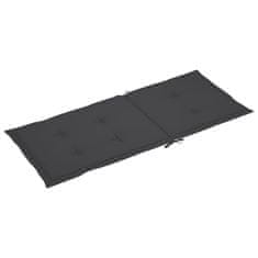 Vidaxl Blazine za vrtne stole 6 kosov antracit 120x50x3 cm blago