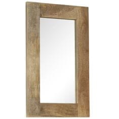 Vidaxl Ogledalo iz trdnega mangovega lesa 50x80 cm