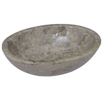 Vidaxl vidaXL Umivalnik, siv, 53x40x15 cm, marmor