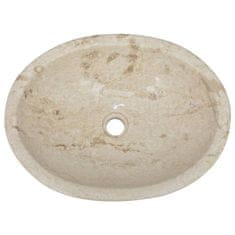 Vidaxl Umivalnik krem 53x40x15 cm marmor