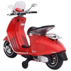 Vidaxl Otroški električni motor Vespa GTS300 rdeč