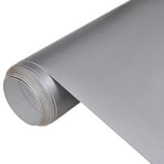 Vidaxl Folija za avto 2 kosa mat srebrna 100x150 cm + 50x150 cm