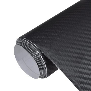 Vidaxl Folija za avto 3D črna 100x150 cm