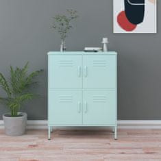 Vidaxl Omara za shranjevanje mint zelena 80x35x101,5 cm jeklo