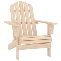 Vidaxl Vrtni stol Adirondack z mizo trden les jelke siv