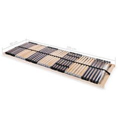 Vidaxl Letveno dno za posteljo 42 letvic 7 con 80x200 cm