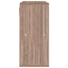 Vidaxl Knjižna omara siva sonoma hrast 60x27,5x59,5 cm iverna plošča