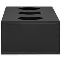 Vidaxl Omara s cvetličnim koritom antracitna 90x40x113 cm jeklo