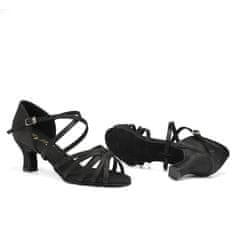 Burtan Dance Shoes Latino plesni čevlji Havana, Črna 5 cm, 40