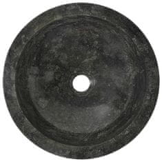 Vidaxl Umivalnik 40x12 cm marmor črn