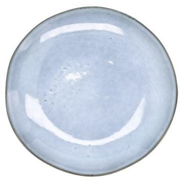 DUKA Lagun Krožnik Za Zajtrk 21 Cm Modra Glinena Posoda Siva