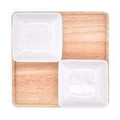 DUKA Modularni Pladenj 17X17X2 Cm Rjav Les
