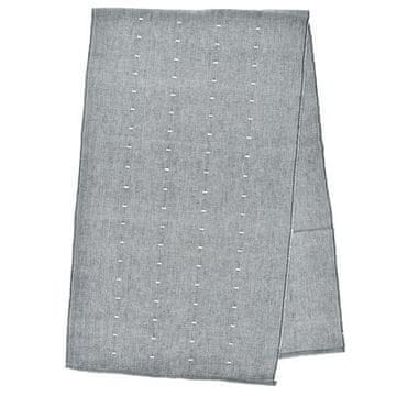 DUKA Stockholm Tekač Za Mizo 140X40 Cm Modra Siva Bombaž