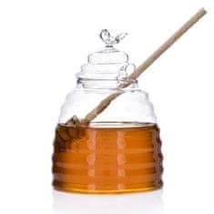 DUKA Honey 500 Ml Steklen Kozarec Za Med Z Žlico