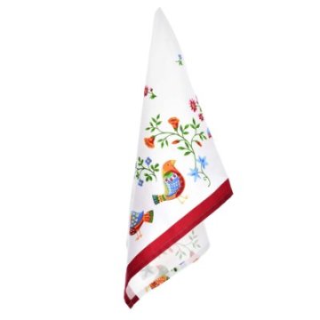 DUKA Kuhinjska Krpa Ljudska Paradise 70X50 Cm Bela Bombažna