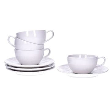DUKA Komplet Skodelic S Podstavki Sara 8 Kosov 200 Ml Porcelana