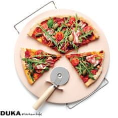 DUKA PIZZA STONE 33 cm kamen za pico z rezalnikom