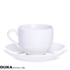 DUKA Felicia Skodelica S Podstavkom 130 Ml Beli Porcelan