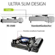 Alum online Plinski štedilnik za kampiranje RSONIC - RS 3500 2,75 kW slim design