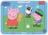 Baby puzzle Happy Pig Peppa 2 v 1, 10 kosov