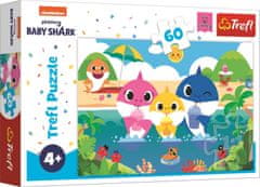 Trefl Puzzle Baby Shark z družino na počitnicah 60 kosov