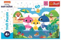 Trefl Puzzle Baby Shark z družino na počitnicah 60 kosov