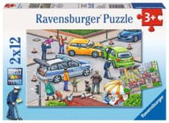 Ravensburger Puzzle Z modro lučko na pot 2x12 kosov