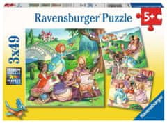 Ravensburger Puzzle Little Princesses 3x49 kosov