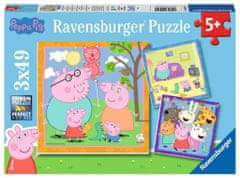 Ravensburger Puzzle Peppa Pig 3x49 kosov