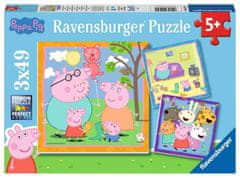 Ravensburger Puzzle Peppa Pig 3x49 kosov