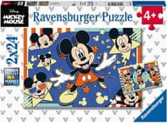 Ravensburger Mickey Mouse Puzzle: Posnemite film! 2x24 kosov