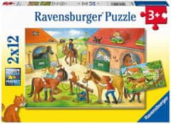 Ravensburger Puzzle Počitnice na kmetiji s konji 2x12 kosov