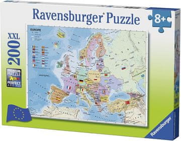 Ravensburger Sestavljanka Zemljevid Evrope XXL (francoščina) 200 kosov